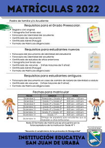 Requisitos y Fechas